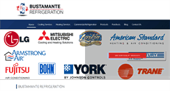 Desktop Screenshot of bustamanterefrigeration.com